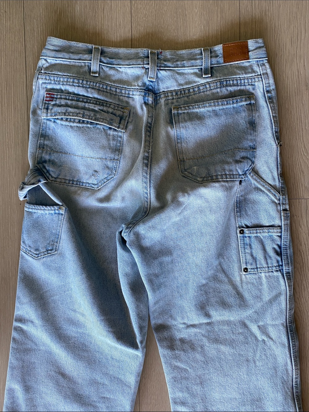 BDG High Rise Carpenter Jean Light Wash, Straight Leg, Size 29 - Picture 4 of 5